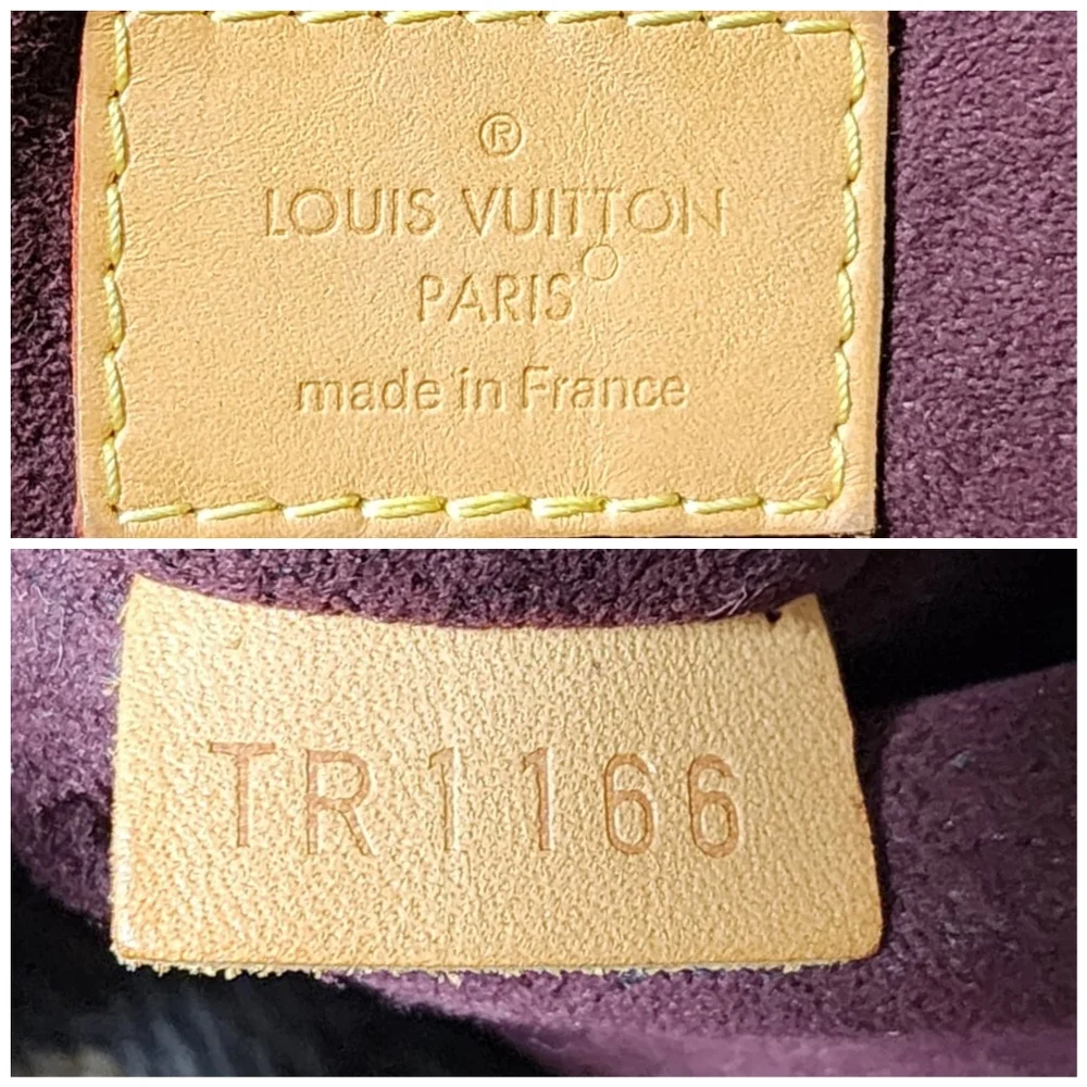 LOUIS VUITTON Monogram Canvas Montaigne MM Bag Brown